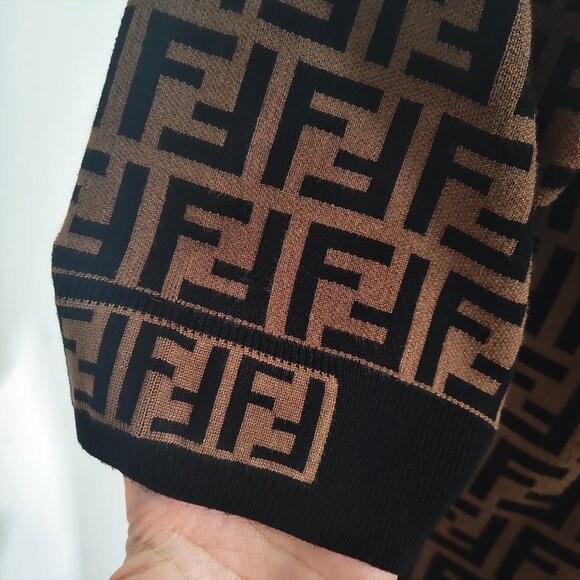 Fendi FF-Jacquard Midi Dress - Picture 7 of 10